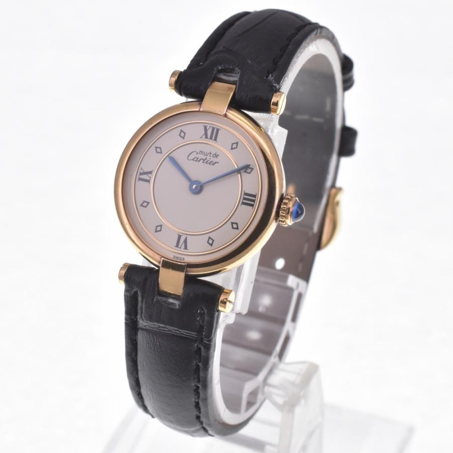 J*️様 Cartier レディース腕時計 ヴェルメイユ Cartier（カルティエ） CARTIER 590004 ヴェルメイユ SV925(GP)/レザー