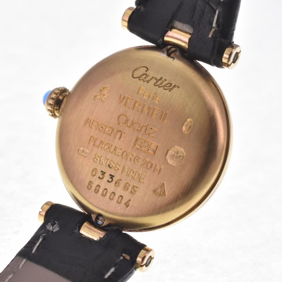 J*️様 Cartier レディース腕時計 ヴェルメイユ Cartier（カルティエ） CARTIER 590004 ヴェルメイユ SV925(GP)/レザー