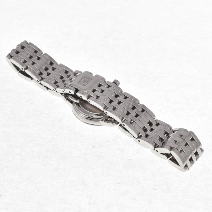 オメガ OMEGA 腕時計 デ・ヴィル プレステージ 4570.75.00 6ポイント ダイヤインデックス ホワイトシェル文字盤 SS クオーツアナログ 【中古】 OMEGA - オメガ OMEGA 腕時計 デ・ヴィル プレステージ 4570.75.00 6