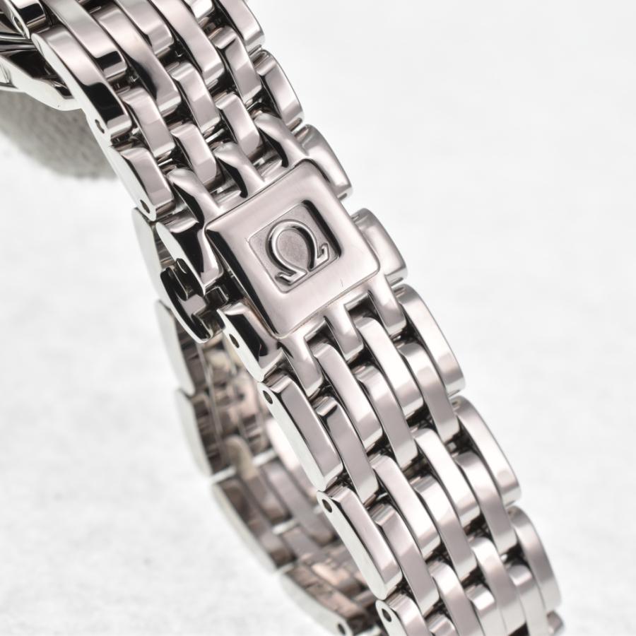 オメガ OMEGA 腕時計 デ・ヴィル プレステージ 4570.75.00 6ポイント ダイヤインデックス ホワイトシェル文字盤 SS クオーツアナログ 【中古】 OMEGA - オメガ OMEGA 腕時計 デ・ヴィル プレステージ 4570.75.00 6