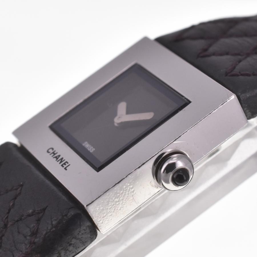 CHANEL シャネル H0116 マトラッセ 腕時計 SS 革 レディース [中古] CHANEL - CHANEL シャネル H0116 マトラッセ 腕時計 SS 革 レディース