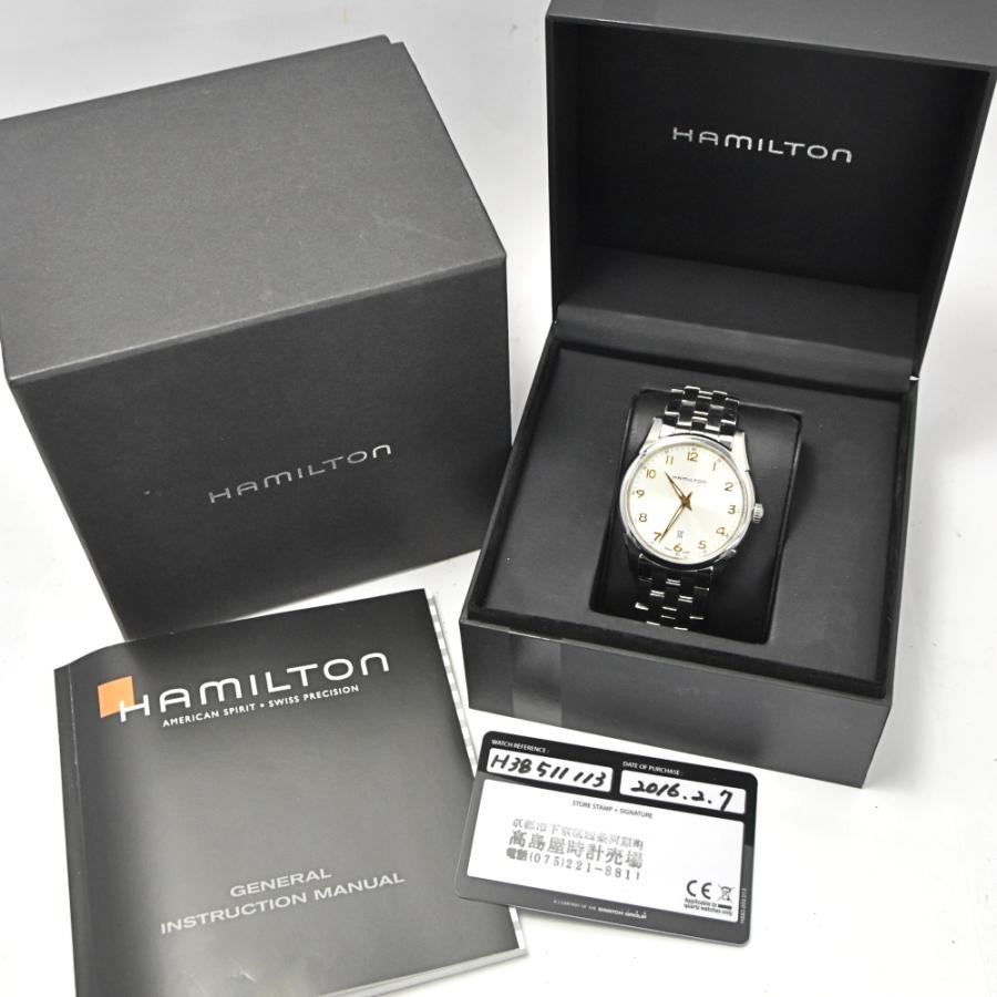 時計 HAMILTON H385111 楽天市場】☆良品 【HAMILTON】ハミルトン ジャズマスター シン