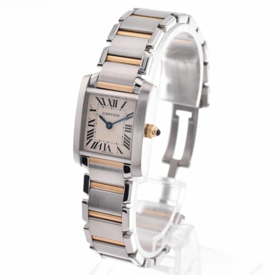 カルティエ CARTIER W51007Q4 タンクフランセーズ SM クォーツ レディース 美品 P#129599｜aonohappa｜02