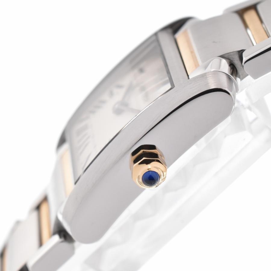 カルティエ CARTIER W51007Q4 タンクフランセーズ SM クォーツ レディース 美品 P#129599｜aonohappa｜03