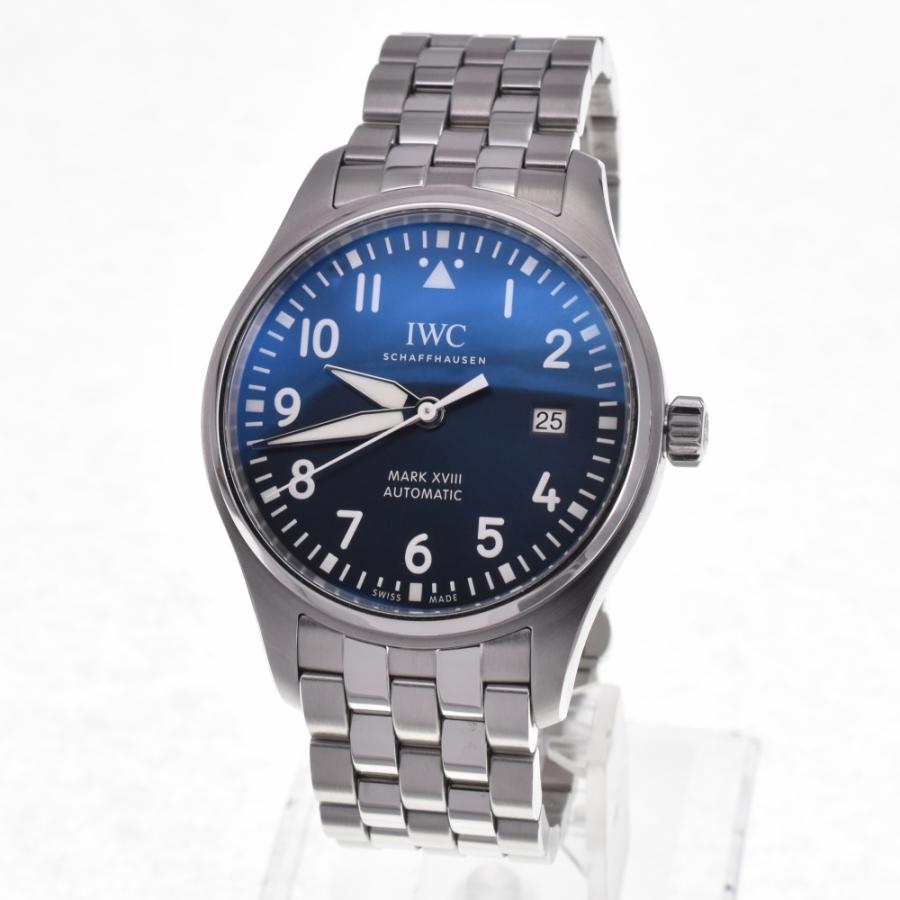 IWC SCHAFFHAUSEN IW327016 パイロットウォッチ マークXVIII プティ・プランス デイト 自動巻き メンズ 美品 箱・保証書付き C#130615｜aonohappa｜02