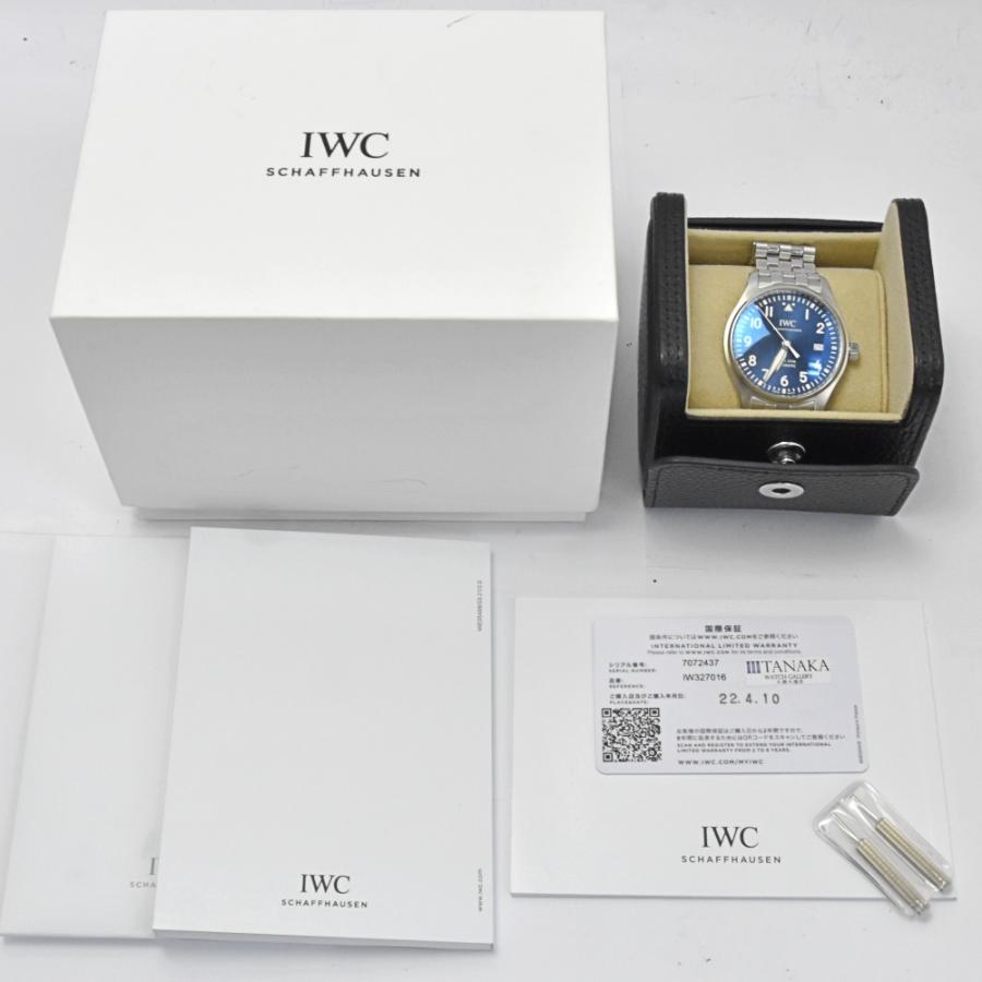 IWC SCHAFFHAUSEN IW327016 パイロットウォッチ マークXVIII プティ・プランス デイト 自動巻き メンズ 美品 箱・保証書付き C#130615｜aonohappa｜08