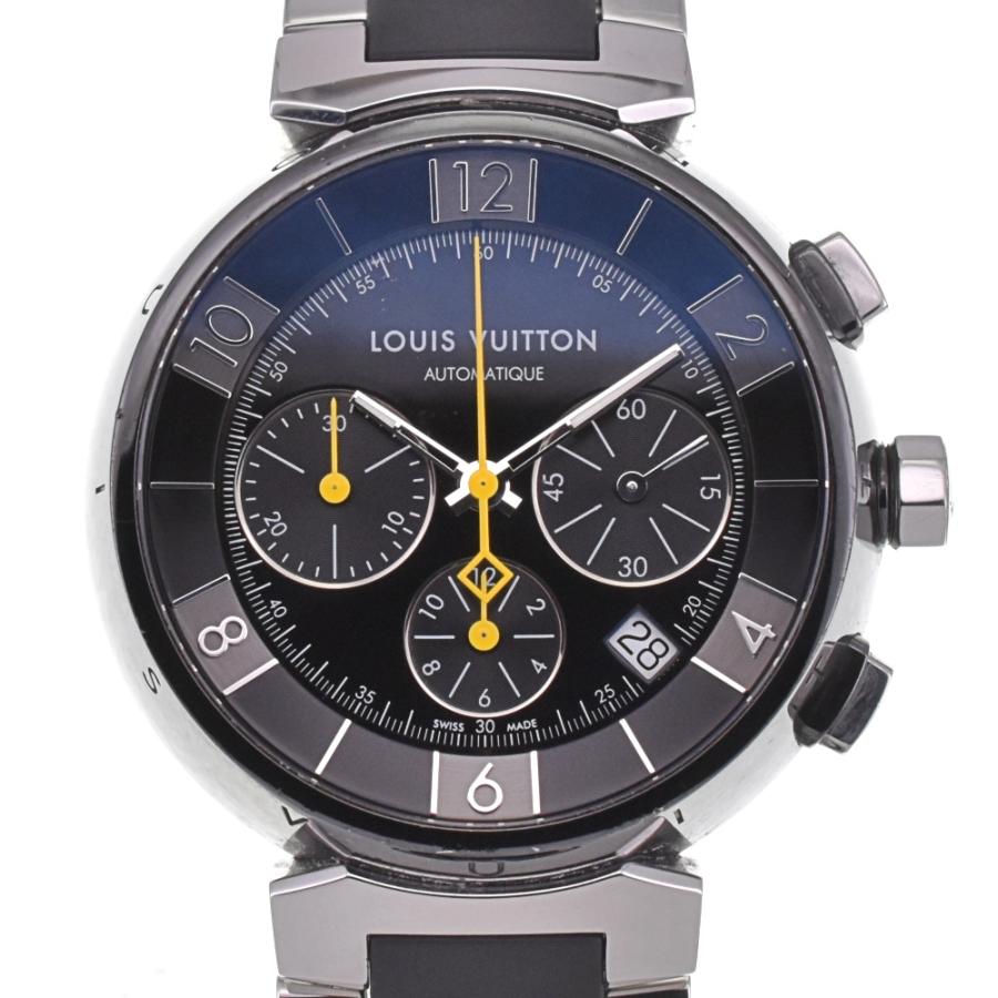 ルイ・ヴィトン LOUIS VUITTON Q112J タンブール インブラック クロノ 