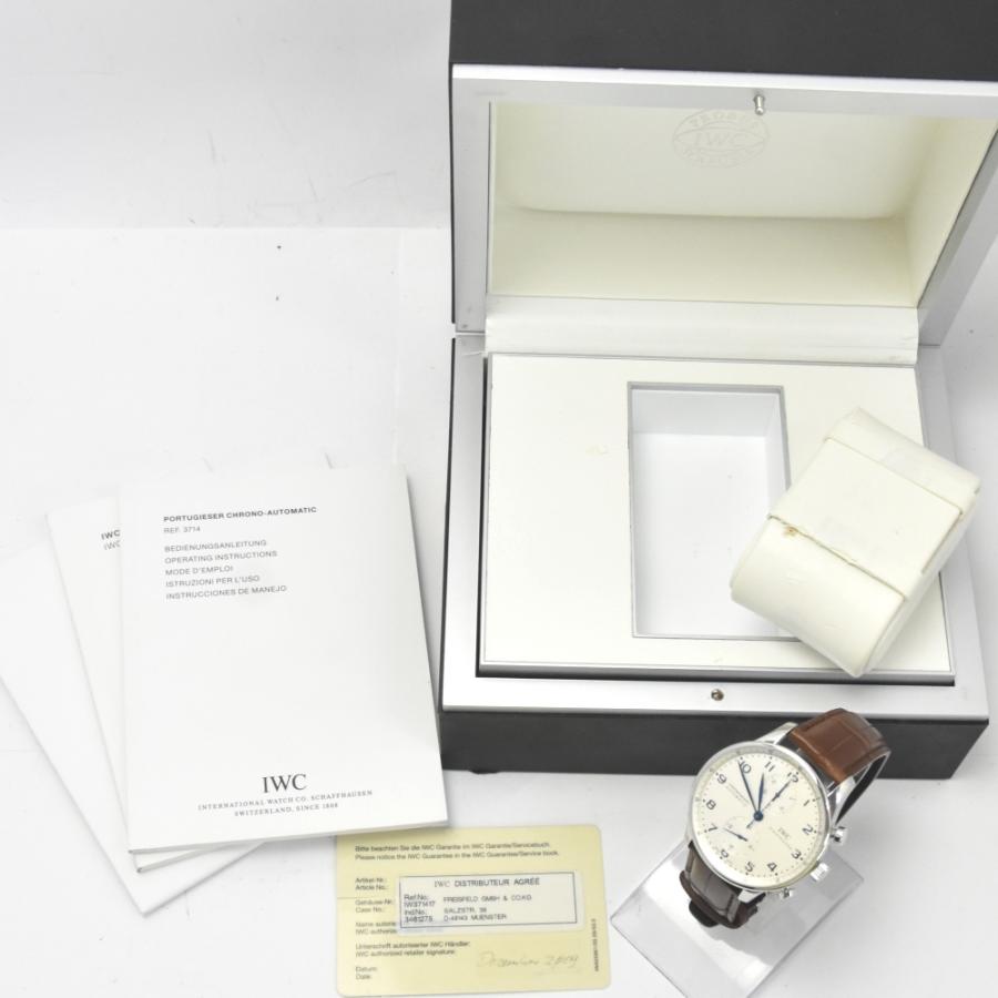 IWC SCHAFFHAUSEN IW371417 ポルトギーゼ クロノグラフ スモールセコンド 自動巻き メンズ 美品 内箱・保証書付き H#131084｜aonohappa｜08