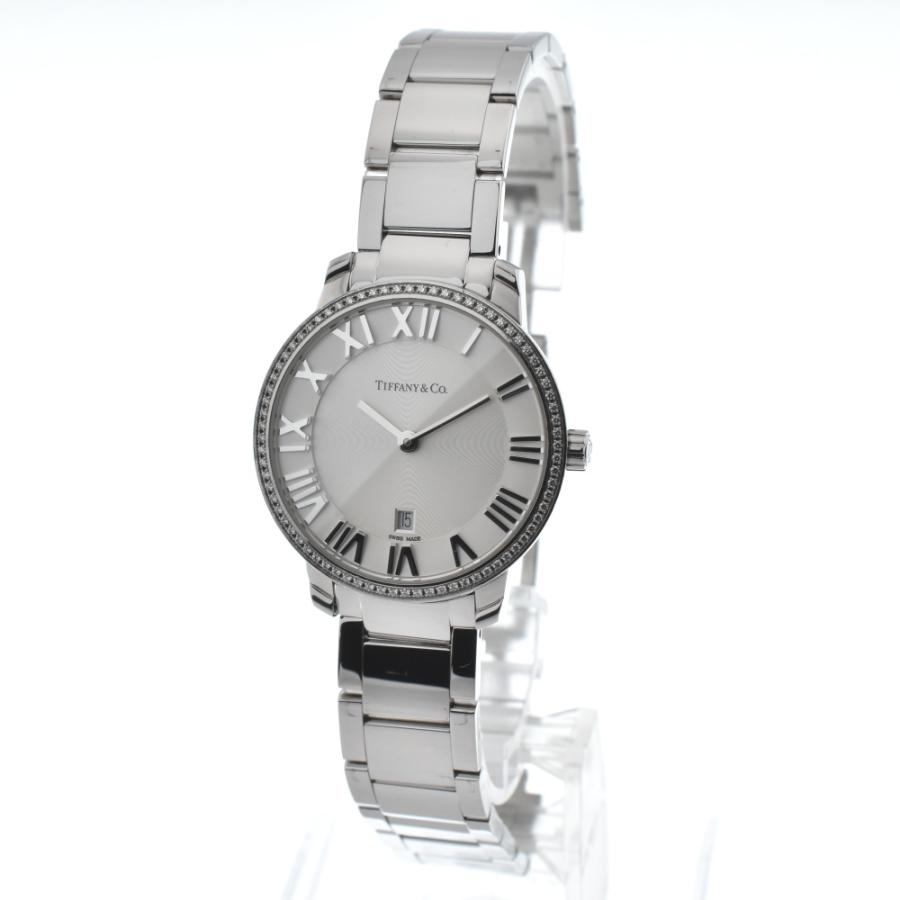 ティファニーアトラス 2-ハンド デイト クオーツ QZ ステンレス SS