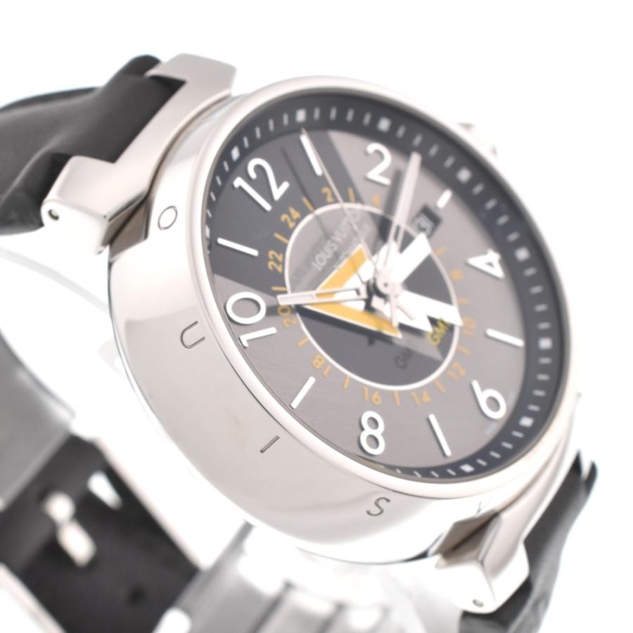 LOUIS VUITTON 値下 ルイ・ヴィトン Q1D31 タンブール GMT デイト 自動 