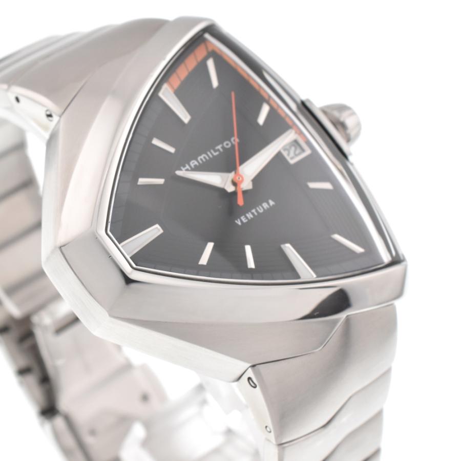 【美品】Hamilton Ventura H245510 ハミルトン ベンチュラ H245510 SS×ラバー QZ 黒文字盤 A3420673｜中古