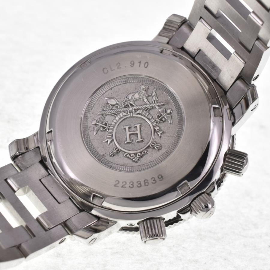 HERMES 値下 エルメス CL2.910 クリッパー ダイバー クロノグラフ 