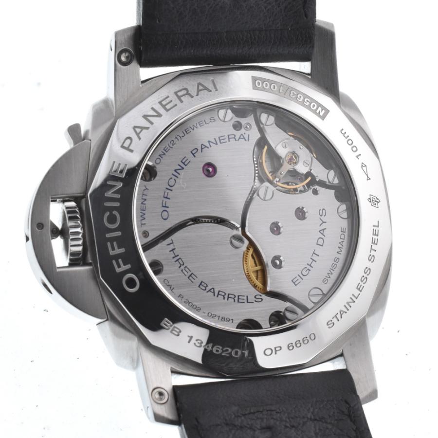 OFFICINE PANERAI 値下 パネライ PAM00233 ルミノール1950 8デイズ GMT 手巻き メンズ 良品 Q ...