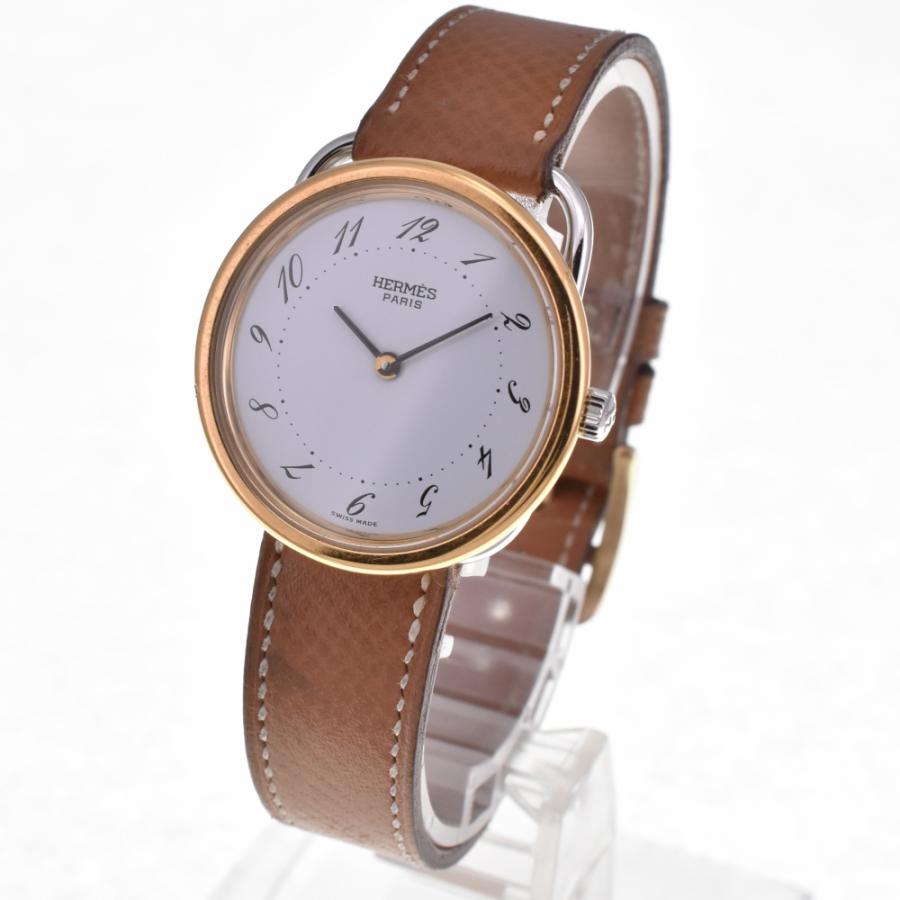 HERMES（エルメス） HERMES AR3.520 アルソー SS/GP/レザー クォーツ