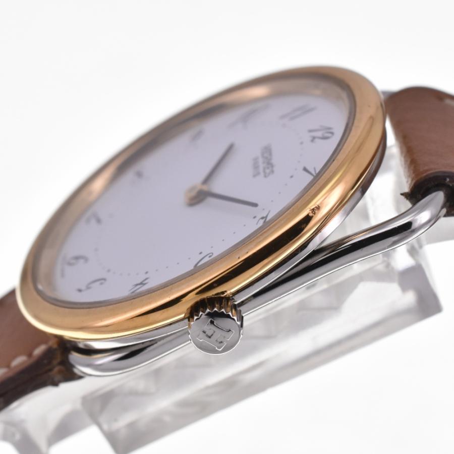 HERMES（エルメス） HERMES AR3.520 アルソー SS/GP/レザー クォーツ
