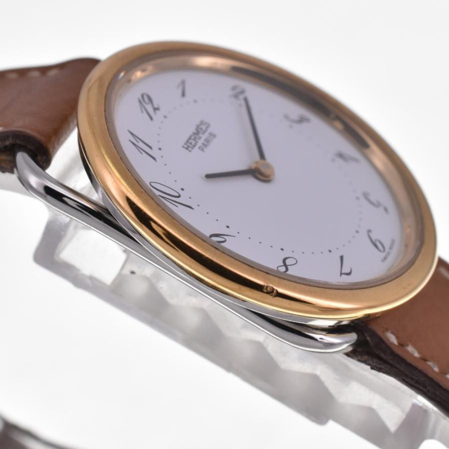 HERMES（エルメス） HERMES AR3.520 アルソー SS/GP/レザー クォーツ