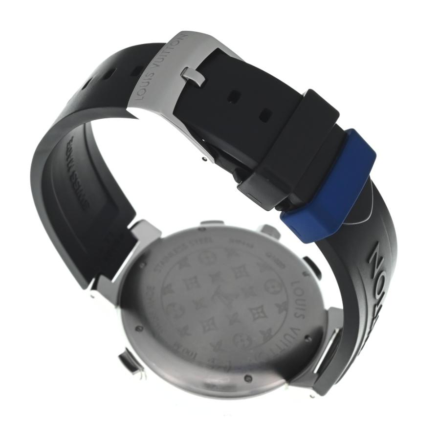 ルイ・ヴィトン Q102D タンブール レガッタ クロノ アラーム Qz美品