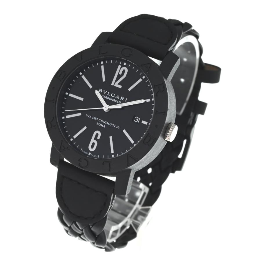 BVLGARI ブルガリ BBW40CGLD カーボンゴールド デイト 自動巻き メンズ 