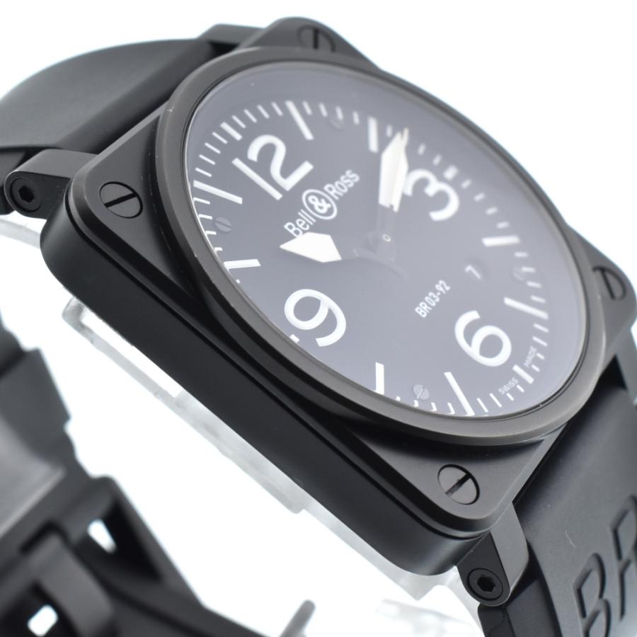 ベル&ロス 値下 Bell＆Ross BR03-92CFB-R BR03-92 デイト 自動巻き