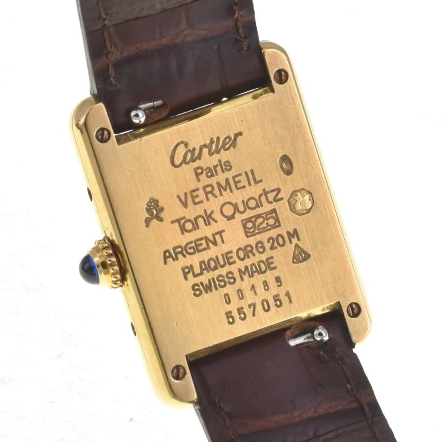 Cartier マストタンク ヴェルメイユ SV925 クォーツ OH済 Cartier（カルティエ） CARTIER 557051 マストタンク ヴェルメイユ