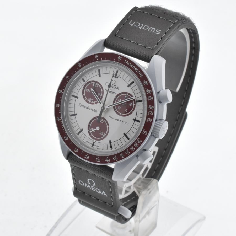 OMEGA x Swatch SO33M101 オメガ ×スウォッチ コラボ ミッション トゥ プルート クォーツ メンズ 極美品 箱・保証書 ...