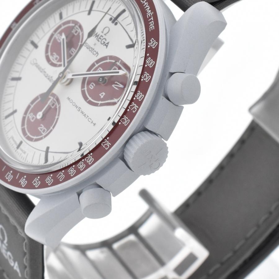 OMEGA x Swatch SO33M101 オメガ ×スウォッチ コラボ ミッション トゥ プルート クォーツ メンズ 極美品 箱・保証書 ...