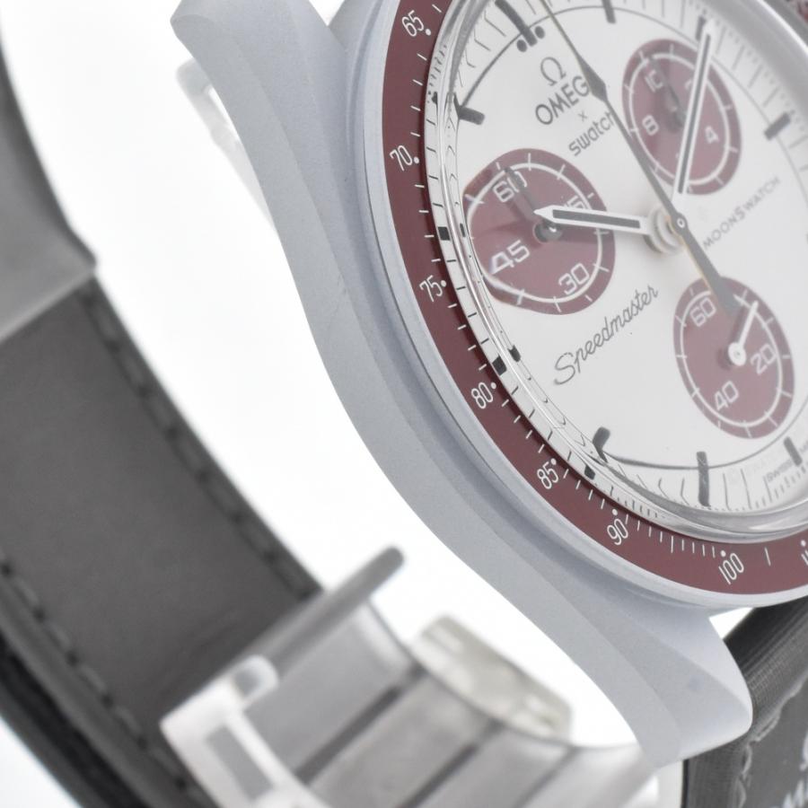 OMEGA x Swatch SO33M101 オメガ ×スウォッチ コラボ ミッション トゥ プルート クォーツ メンズ 極美品 箱・保証書 ...