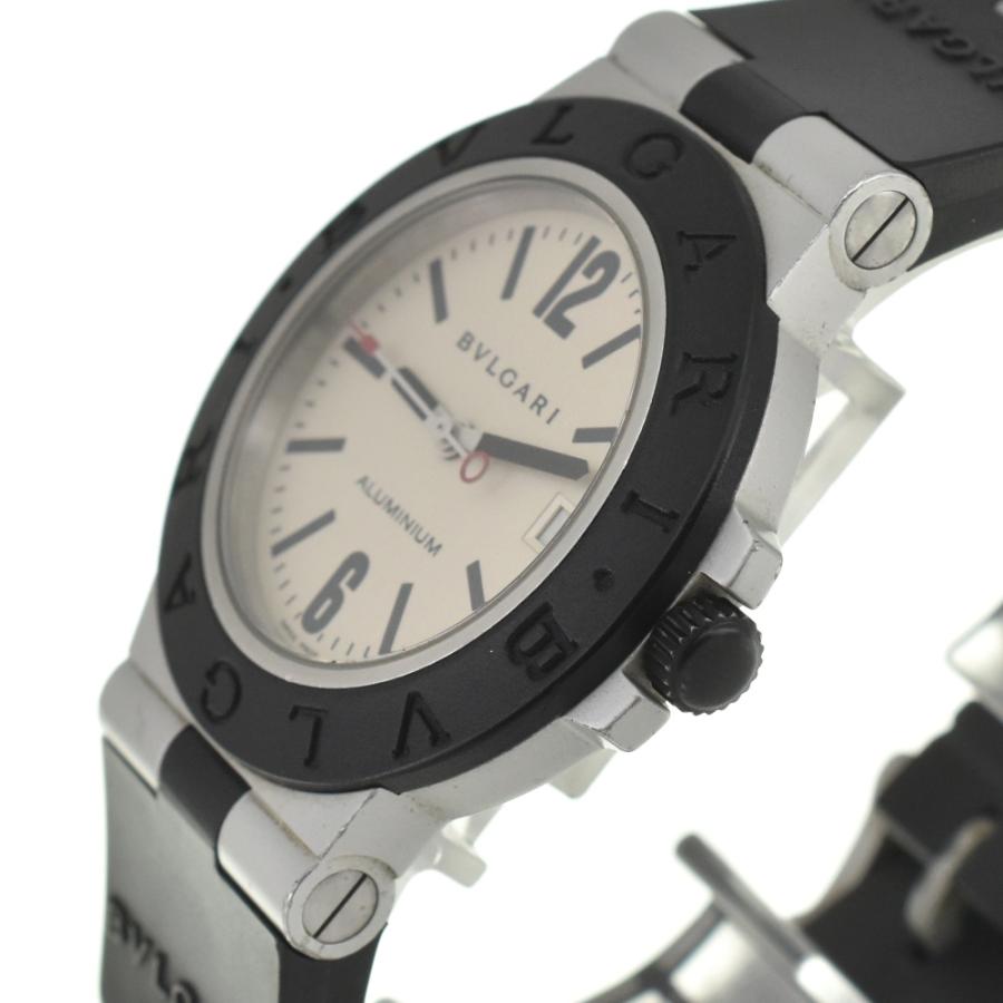 BVLGARI 値下 ブルガリ AL38A アルミニウム デイト 自動巻き