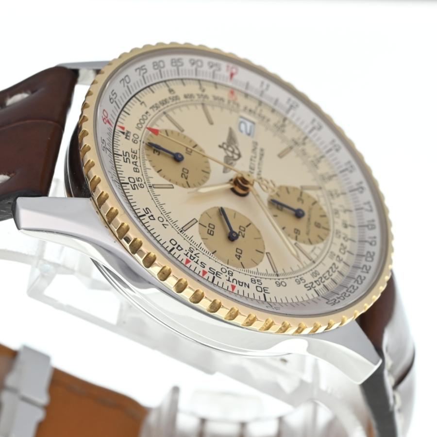 ブライトリング BREITLING D13022 オールドナビタイマー クロノグラフ デイト 自動巻き メンズ 良品 箱付き R#135581 ...
