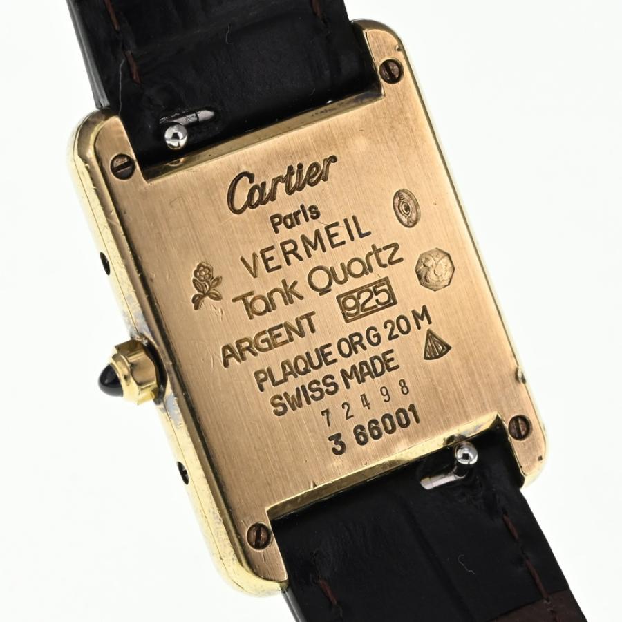Cartier カルティエ CARTIER 366001 マストタンク ヴェルメイユ Cartier カルティエ CARTIER 366001 マストタンク ヴェルメイユ