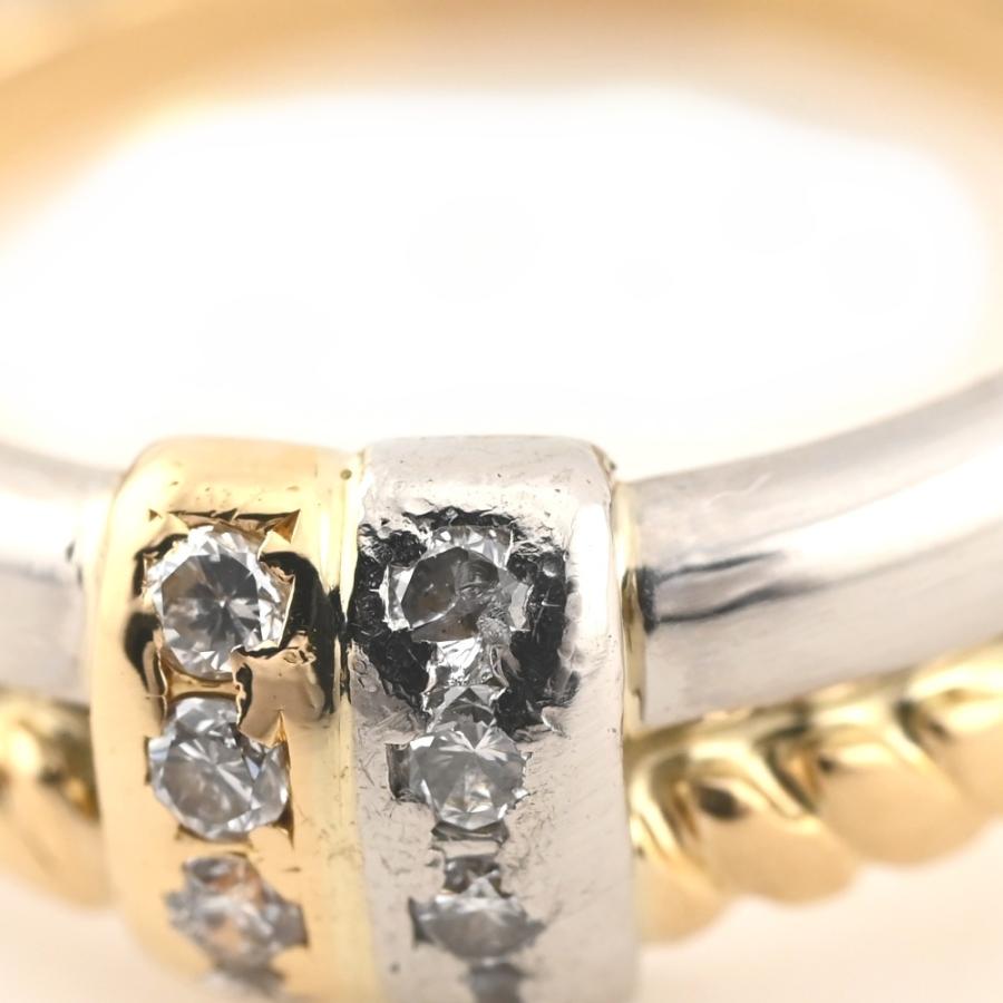 CELINE セリーヌ リング サイズ56/JP16 K18YG/Pt900