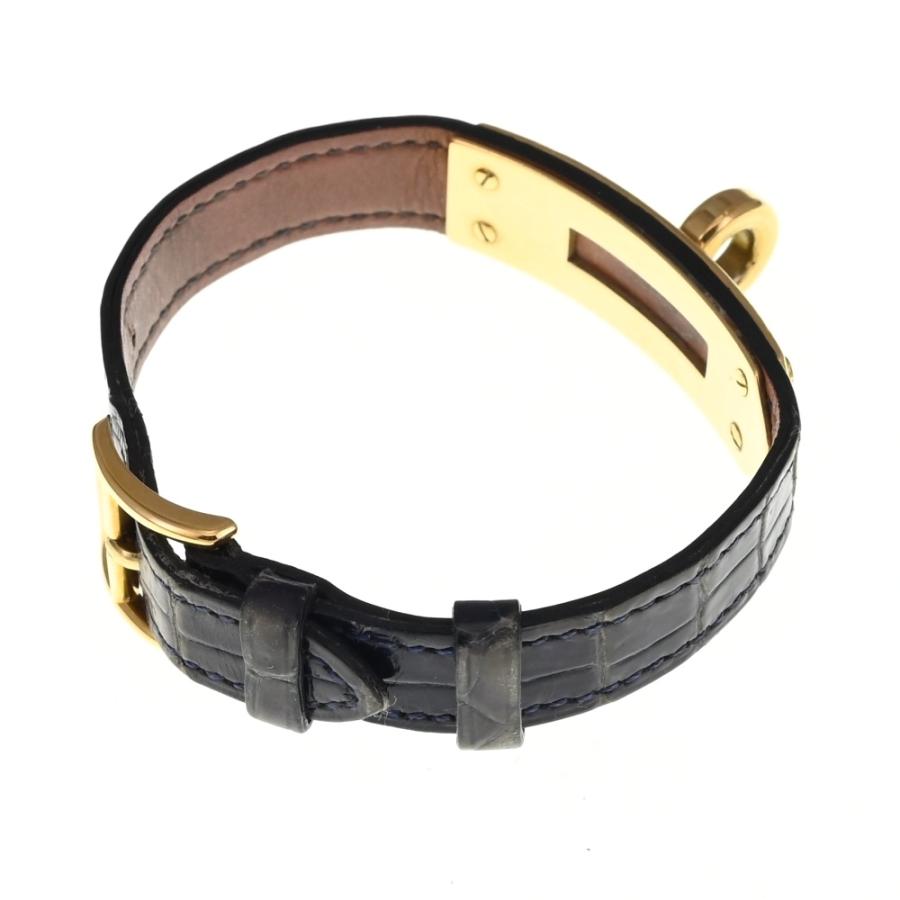 超美品！エルメス オーケリー ブレスレット ブラック×ゴールド HERMES（エルメス） ケリーブレスレット ブレスレット レディース S