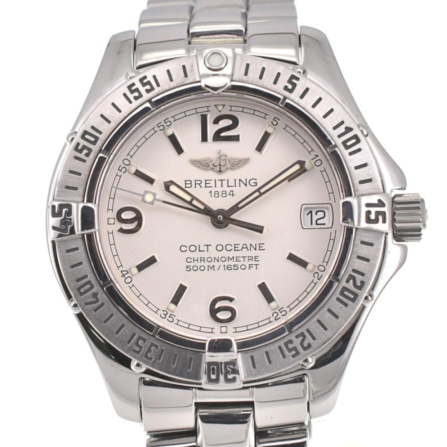 BREITLING / BREITLING ブライトリング　クォーツ腕時計/アナログ/A77350 ブライトリング 値下 BREITLING A77350 コルトオーシャン デイト