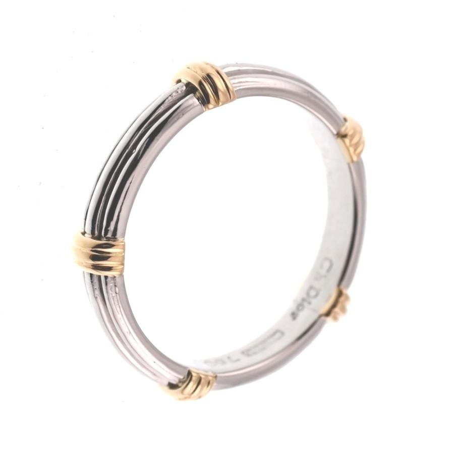 【DIORリング】ほぼ未使用　Sサイズ ディオール Dior リング サイズ50/JP10 Pt900/K18YG レディース S