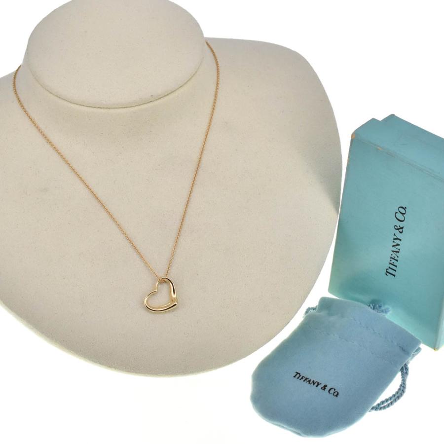 TIFFANY&Co. ティファニー オープンハート ネックレス K18YG