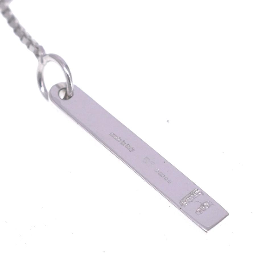 GUCCI（グッチ） ラリアット ネックレス K18WG メンズ 箱付き S#139278