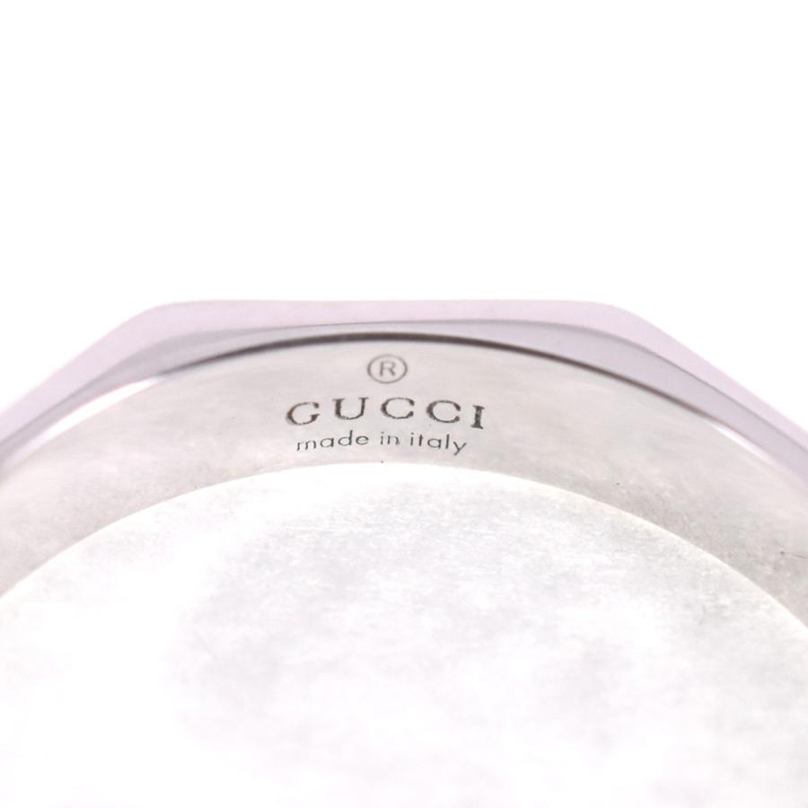 GUCCI（グッチ） オクタゴン リング サイズ54/JP14 K18WG メンズ 箱