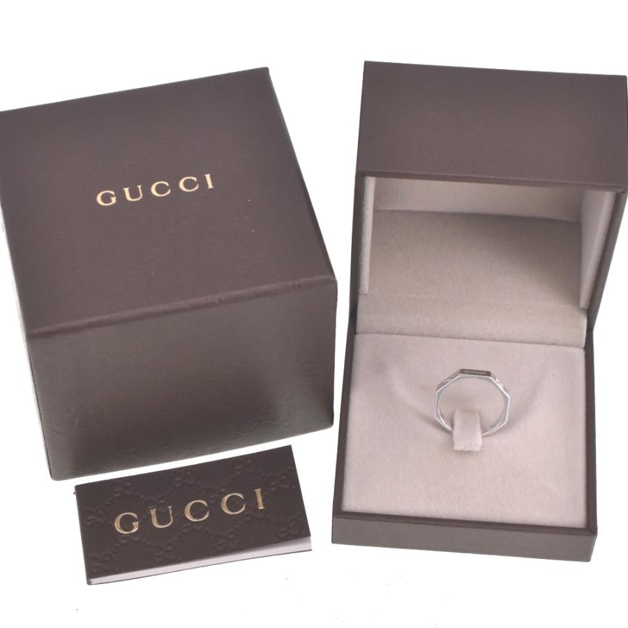 GUCCI（グッチ） オクタゴン リング サイズ54/JP14 K18WG メンズ 箱