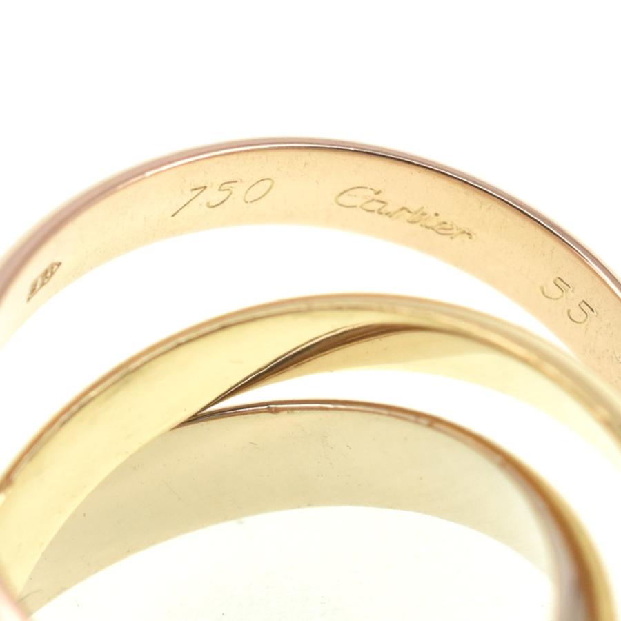 カルティエ　トリニティリング　3連 サイズ55 Cartier（カルティエ） トリニティ 3連リング サイズ55/JP15