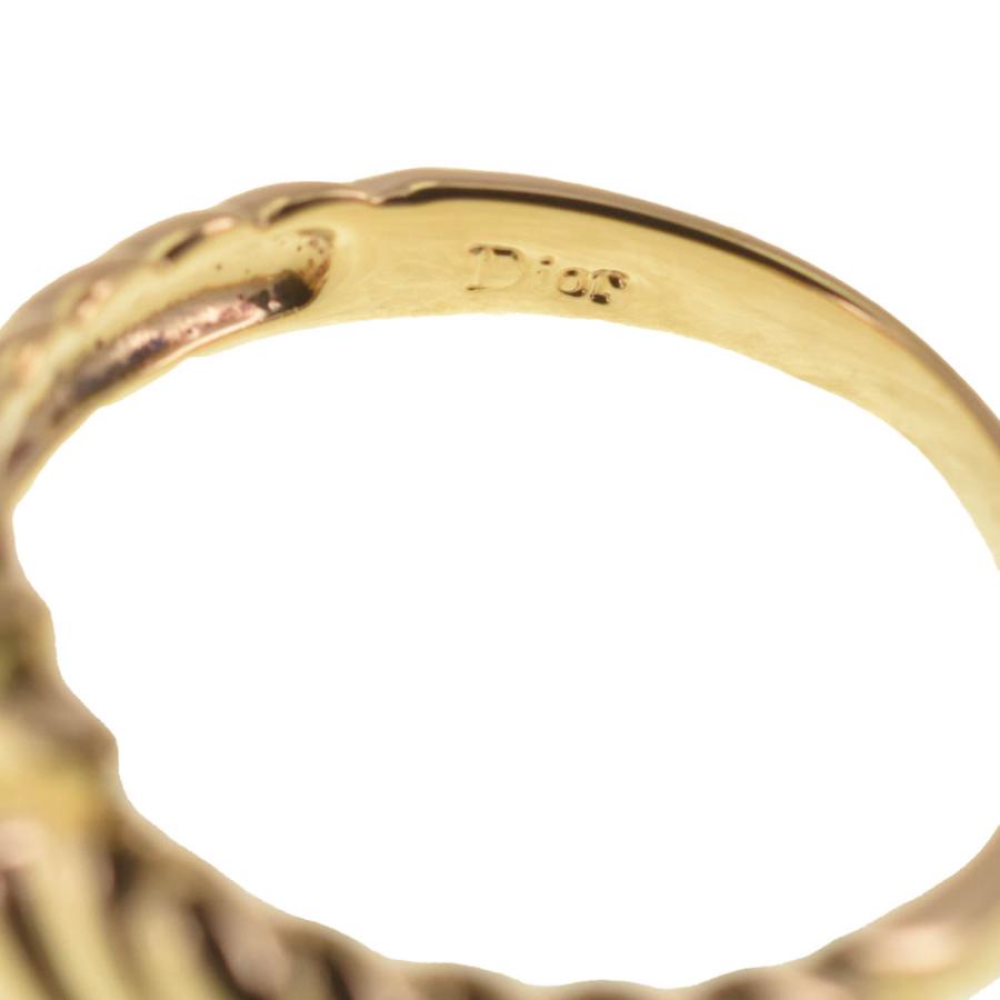 ディオール Dior チューリップ リング サイズ49/JP9 K18YG レディース