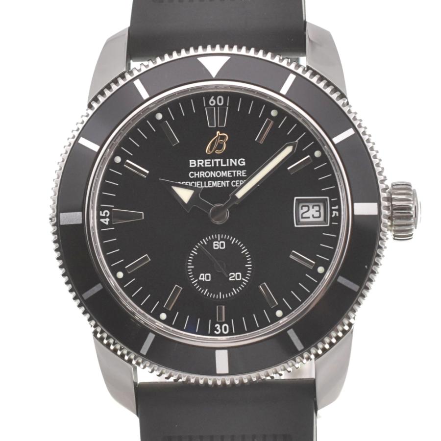 ブライトリング BREITLING A37320 スーパーオーシャン38 スモールセコンド デイト 自動巻き メンズ 美品 箱付き M ...