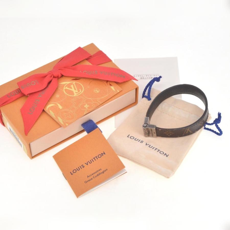 LOUIS VUITTON ルイヴィトン ブラスレLV レザーブレスレット M6018E ブラック LOUIS VUITTON（ルイ・ヴィトン） LOUIS VUITTON M6018E ブラスレ