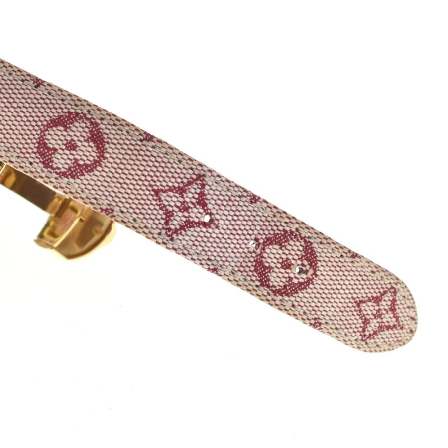 美品 ルイヴィトン ガルーシャ ブレスレット ラインストーン ブラウン レッド ヴィンテージ】LOUIS VUITTON(ルイ・ヴィトン)ブレスレット