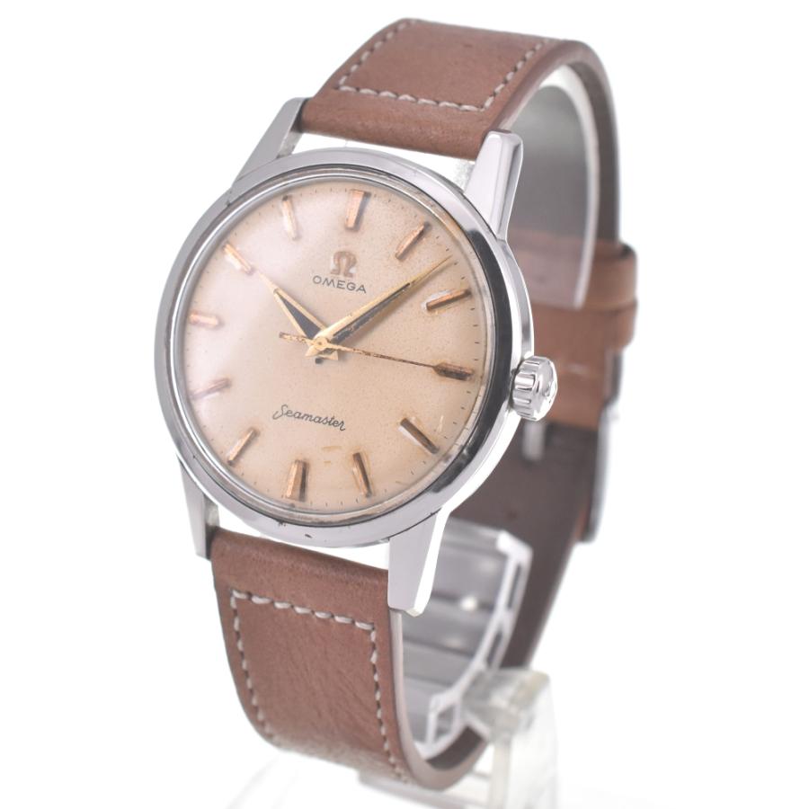 OMEGA オメガ ヴィンテージ シーマスター SS/レザー 手巻き