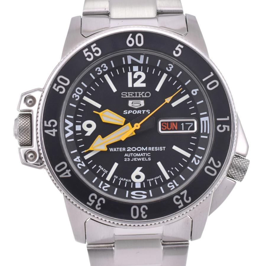SEIKO セイコー SKZ211J1/7S36-01E0 5スポーツ ブラックアトラス 自動  