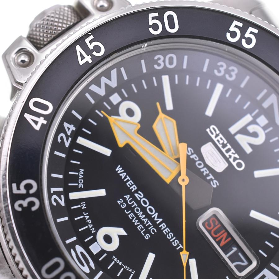 SEIKO セイコー SKZ211J1/7S36-01E0 5スポーツ ブラックアトラス 自動  