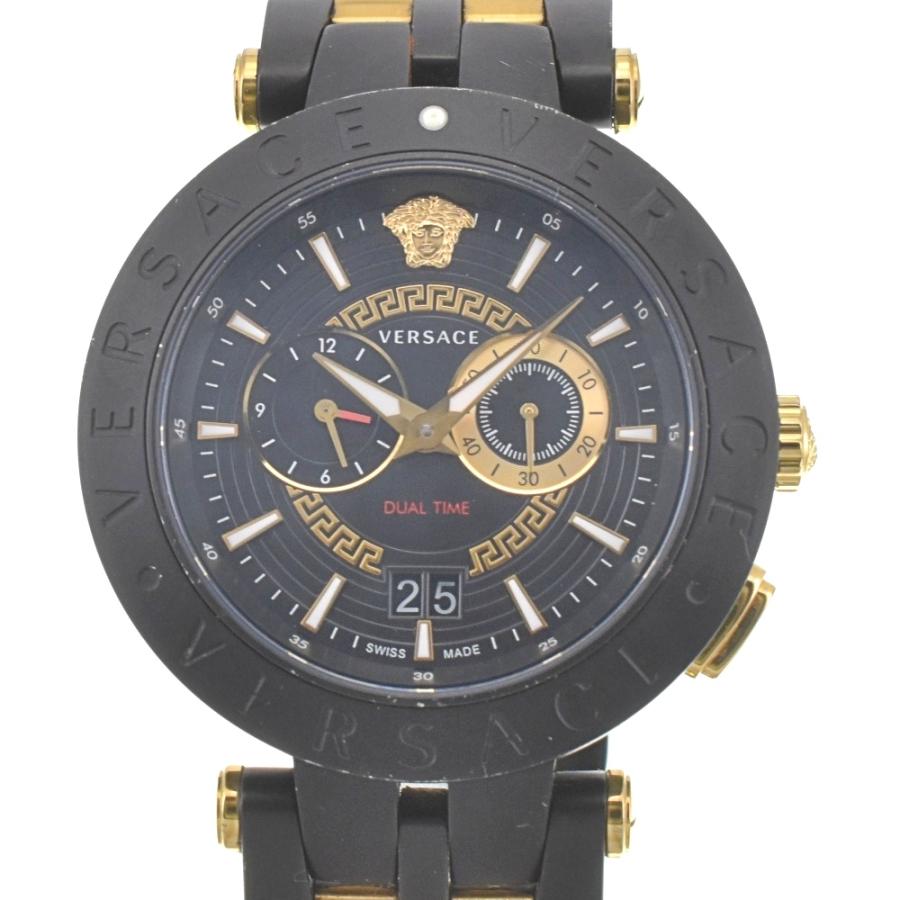 値下 ヴェルサーチ VERSACE VEBV00619 Vレース デュアルタイム クロノ 