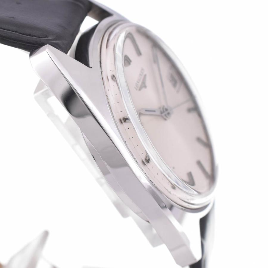 稼動品　LONGINES ロンジン　ヴィンテージ　機械式　手巻き　腕時計 LONGINES（ロンジン） ヴィンテージ デイト SS/レザー 手巻き メンズ L
