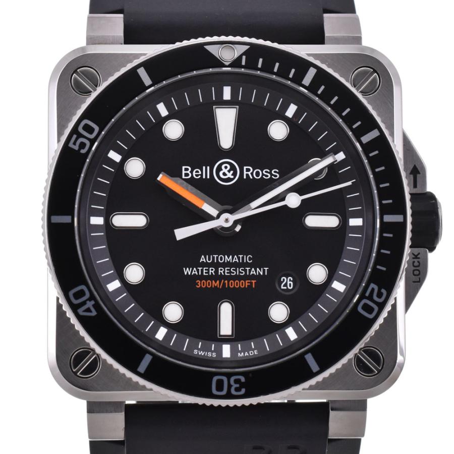 ベル&ロス Bell＆Ross BR03-92-D-BL-ST BR03-92-DIV 300M デイト 自動