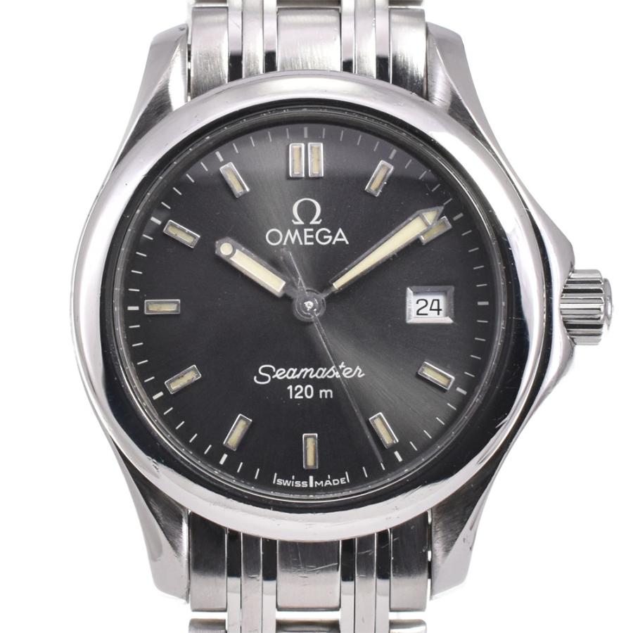 オメガ OMEGA 2571.43 シーマスター デイト 120m クォーツ レディース 良品 A#143913 | OMEGA